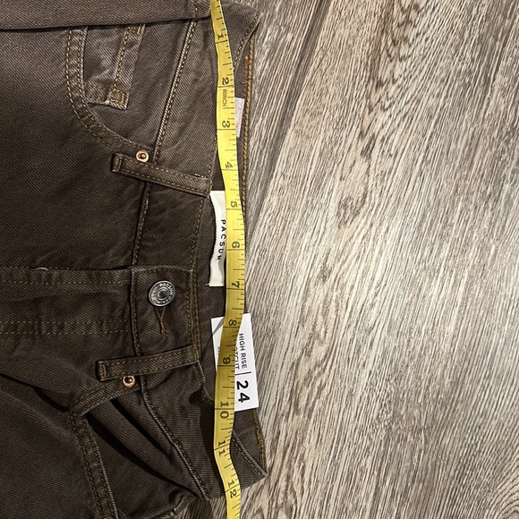 PacSun Brown High Waisted Bootcut Jeans - Picture 6 of 6